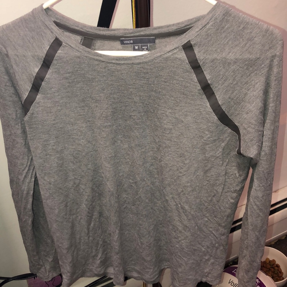 Grey long sleeve top